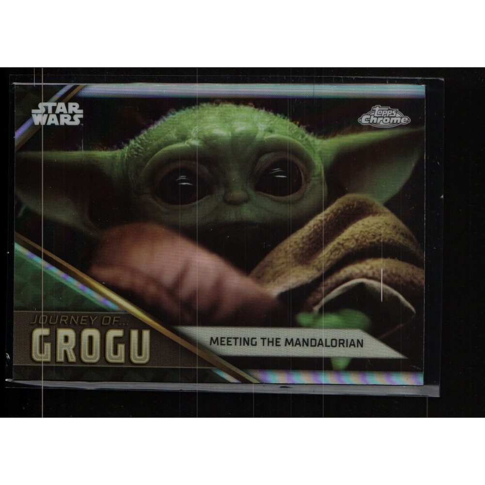 2021 Topps Star Wars Chrome Journey of Grogu #JG-2 Meeting The Mandalorian